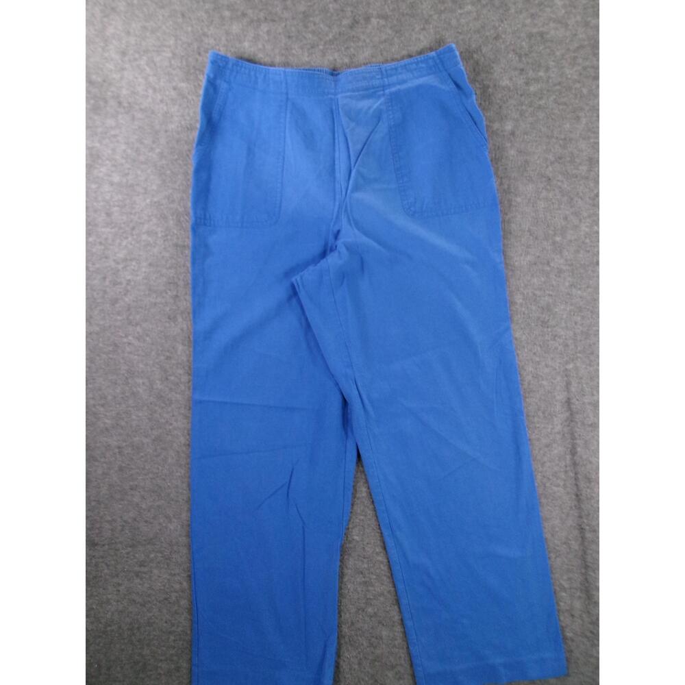 Alfred Dunner Pants Womens 12 Blue Classic Capsule Everyday Casual Relaxed Fit - Picture 1 of 13